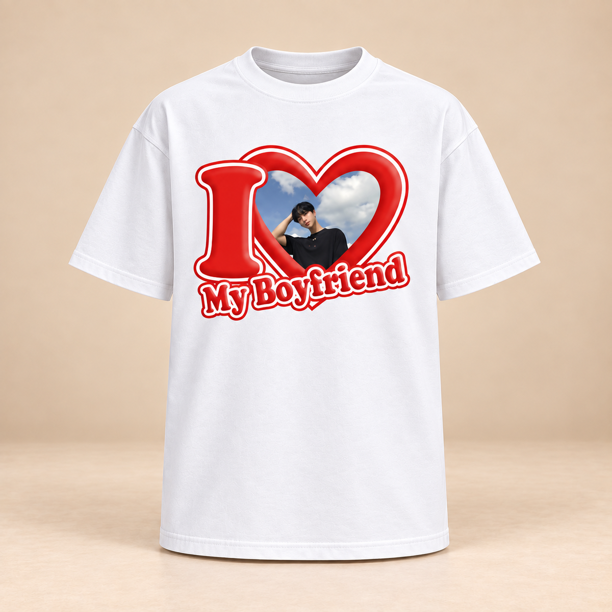 Camiseta Oversized Personalizada "I Love My Girlfriend/Boyfriend"